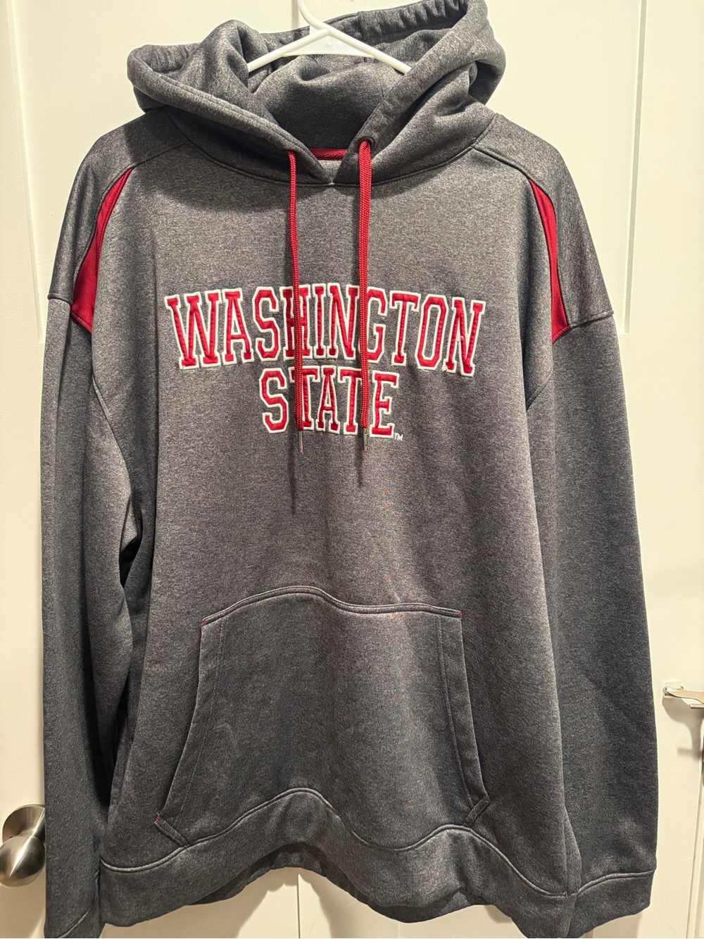 Washington State Men's Gray Pullover Hoodie